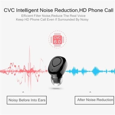 Bluetooth Handsfree Earbuds med ladefoderal