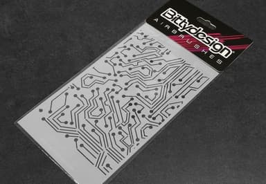 Bittydesign Stencil - Elektronisk kredsløb