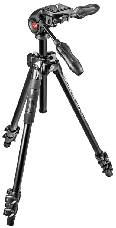 Manfrotto 290 Light 3-bensstativ med 3-vejs hoved