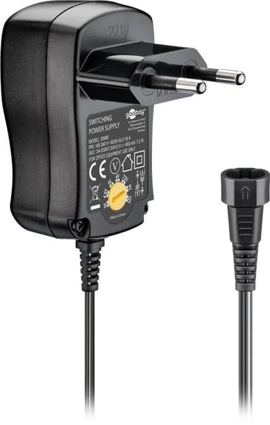 Netadapter 230V til 3-12V DC