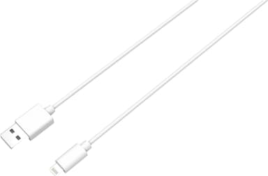 Essentials USB-A til Lightning MFi kabel 1 m (hvid)