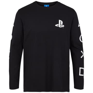 PlayStation langærmet sort trøje (M)