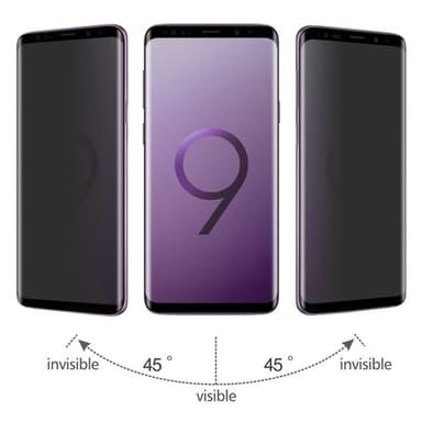 Privatlivs-skærmskåner Samsung Galaxy S9+ med hærdet glas