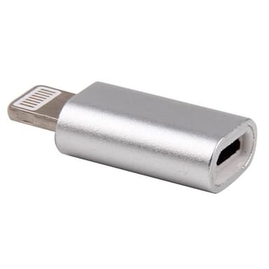 MicroUSB til Lightning Adapter Sølv