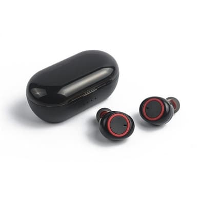 True Wireless Bluetooth Buds Sort/Rød