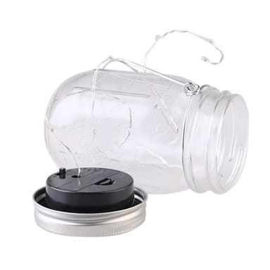 LED Solcellslampa Glasburk