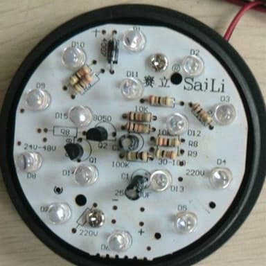 Mini Blinkende LED Advarselslampe