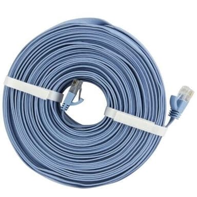 UTP Cat6 tynd flad kabel 50m