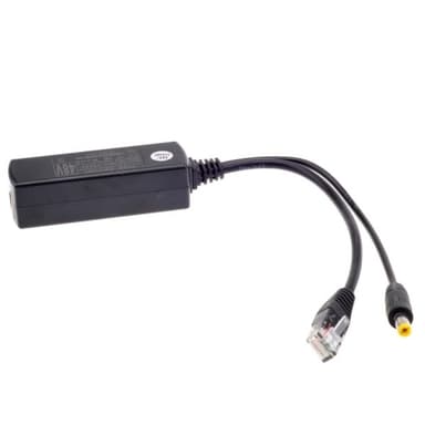 PoE-splitter- og Injectorkabel RJ45/DC Han 12V