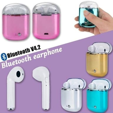 Bluetooth Headset Earphone med ladefoderal