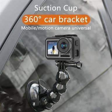 Fleksibel Holder med Sugekop DJI Osmo Action, GoPro
