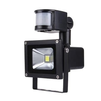 Solcelledrevet LED Lampe Udebelysning 10W med bevægelsessensor