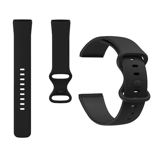 Armbånd Fitbit Sense / Versa 3 Sort (S)