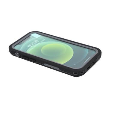 Mobil cover til iPhone 12 Mini sort / grå