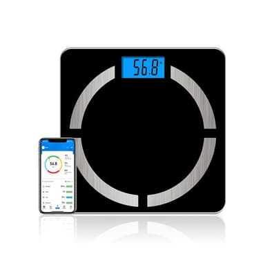 Digital personlig skala med Bluetooth Black (L)