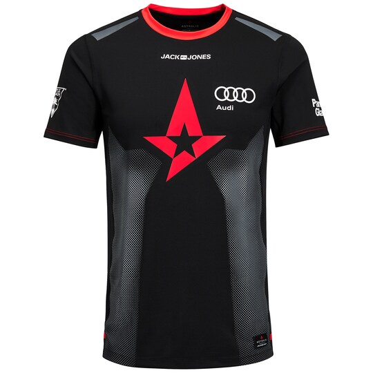 Astralis T-shirt sort/rød (S)