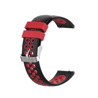 Armbånd Silikone Samsung Gear S3 Frontier / Klassisk Sort / Rød