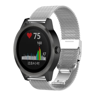 Garmin VivoActive 3 / Move / Forerunner (20 mm) armband Rostfritt stål Silver