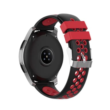 Armbånd Silikone Samsung Gear S3 Frontier / Klassisk Sort / Rød