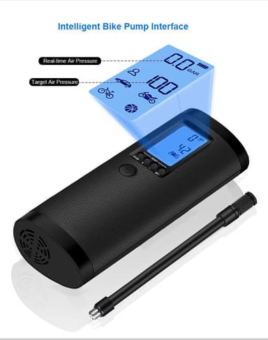 Genopladelig elektrisk luftpumpe med LCD-display