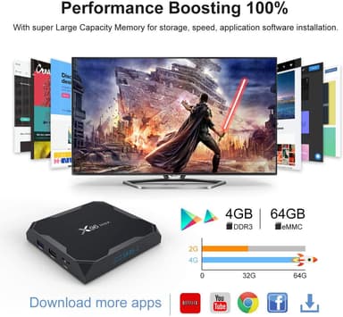X96 Android OS 8.1 TV Box Media Player 4 GB + 32 GB