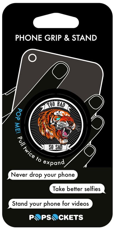 Popsockets greb til mobile enheder (crying tiger)