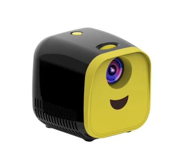 Bærbar projektor LED 480x320 - Gul og sort