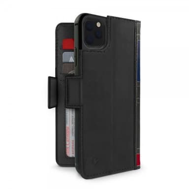 iPhone 11 Pro Etui BookBook Ægte Læder Löstagbart Cover Sort
