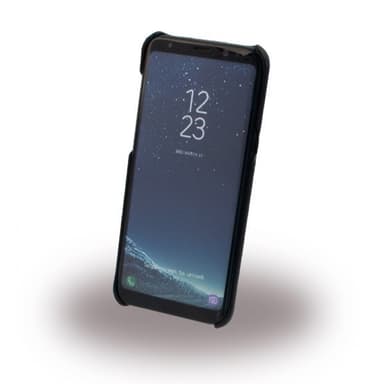 BMW Skal till Samsung Galaxy S8 Plus Äkta läder Hexagon Svart