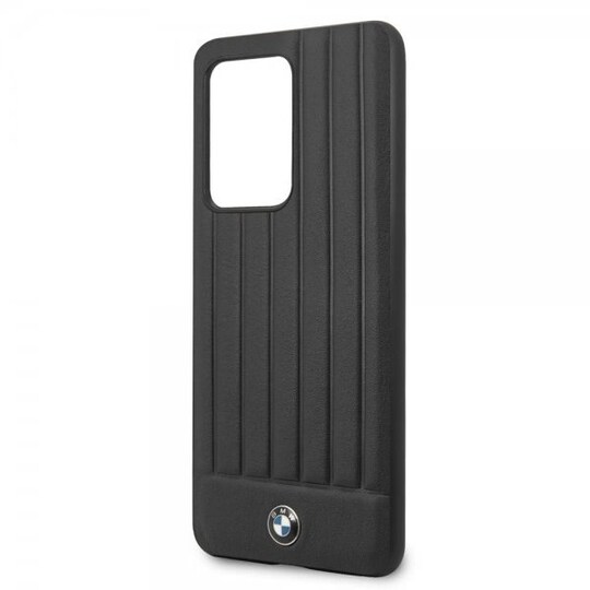BMW Samsung Galaxy S20 Ultra Cover Leather Lines Sort