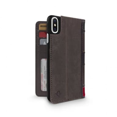 Twelve South iPhone X/Xs Etui BookBook Ægte Læder Löstagbart Cover Brun