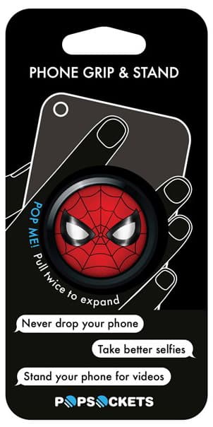 Popsockets greb til mobile enheder (Spiderman icon)