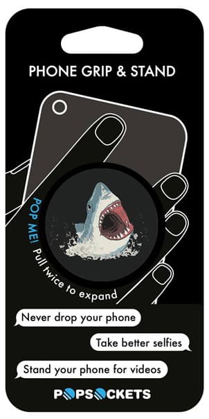 Popsockets greb til mobile enheder (Shark)