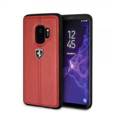 Ferrari Samsung Galaxy S9 Skal Heritage Hårdplast Logo Röd