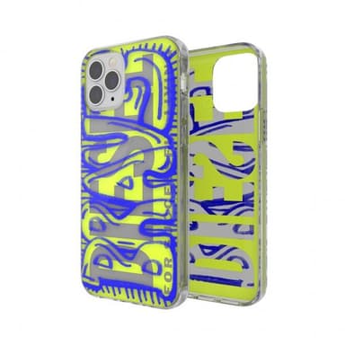 Diesel iPhone 12/iPhone 12 Pro Cover Snap Case Clear AOP Blue/Neon Lime