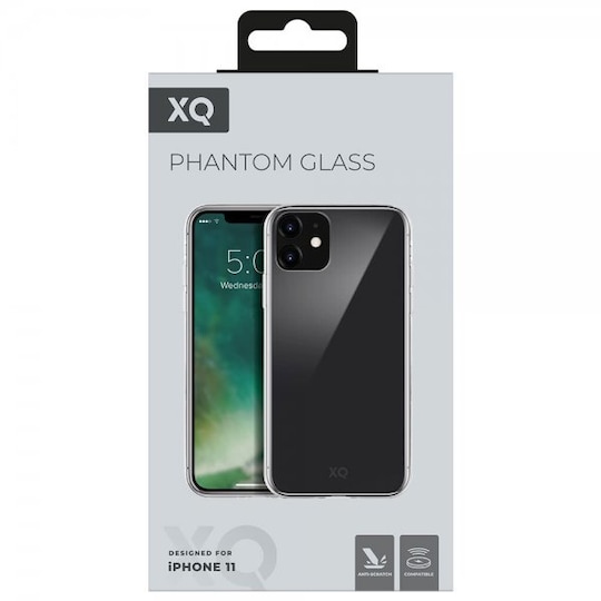 XQISIT iPhone 11 Cover Phantom Glass Transparent Klar