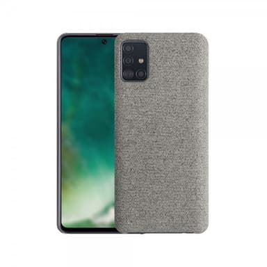 XQISIT Samsung Galaxy A51 Cover Tekstile Case Grå