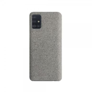 XQISIT Samsung Galaxy A51 Cover Tekstile Case Grå