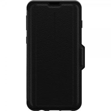 Samsung Galaxy S10 Plus Fodral Strada Series Äkta Läder Svart