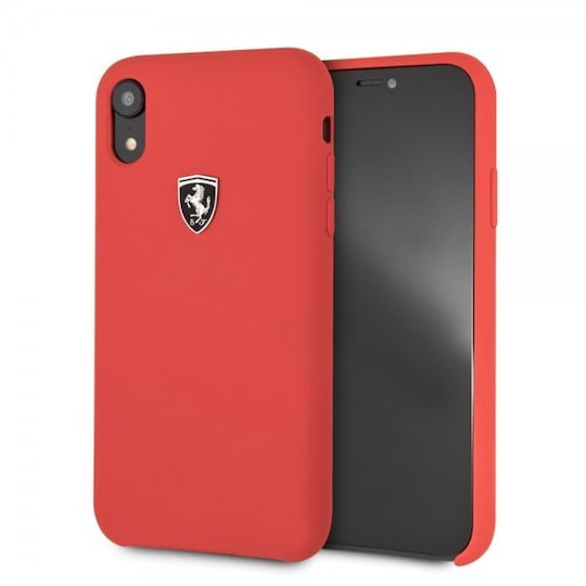 Ferrari iPhone Xr Skal Silikon med Logo Röd