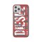 iPhone 12 Pro Max Cover Snap Case Clear AOP Red/Grey