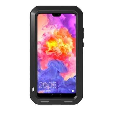 Love Mei Powerful Case till Huawei P20 Pro Super GUARD Cover Stötsäkert Sort