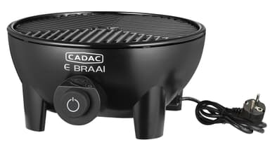 E-BRAAI el-grill Ø40  bordmodel  Stor varmekapacitet op til 300 °C.