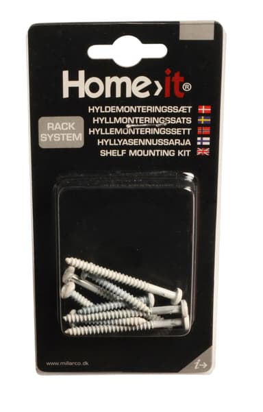 Hyldemonteringssæt til Rack System - hvid