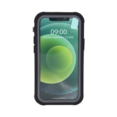 Mobil cover til iPhone 12/12 Pro sort / grå