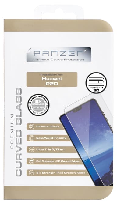 Panzer Huawei P20 skærmbeskytter (gennemsigtig)