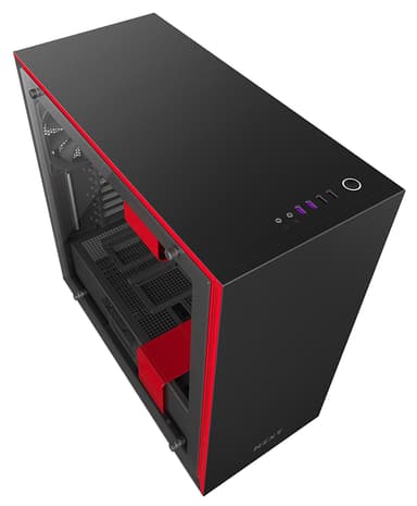 NZXT H700i ATX PC-kabinet (mat sort/blå)