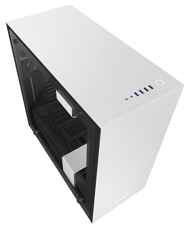 NZXT H700i ATX PC-kabinet (mat hvid)