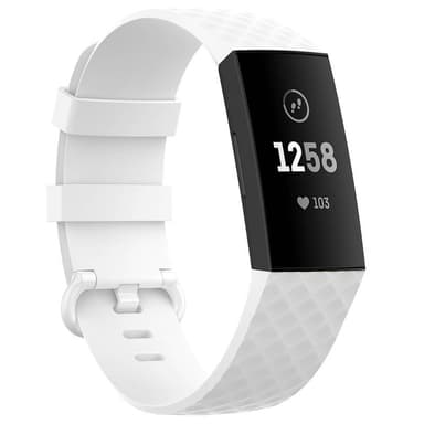 Sport Armbånd til Fitbit Charge 4 - Hvid