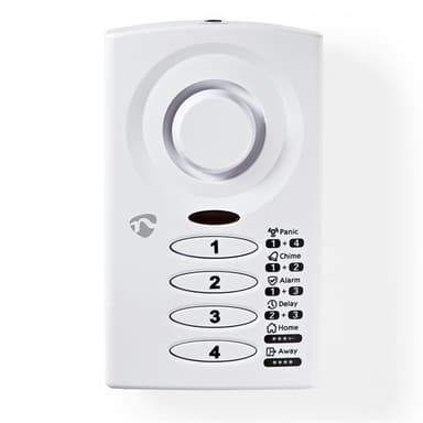 Nedis Tynd dørr-/vinduesalarm med magnetisk sensor & Knap